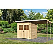 Karibu Gartenhaus (Natur, Holz, 3,02 m², Mit Anbau)