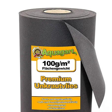 Aquagart  Bodenschutzvlies 315m² 100g/m² 1,8m Gartenvlies Unkrautvlies