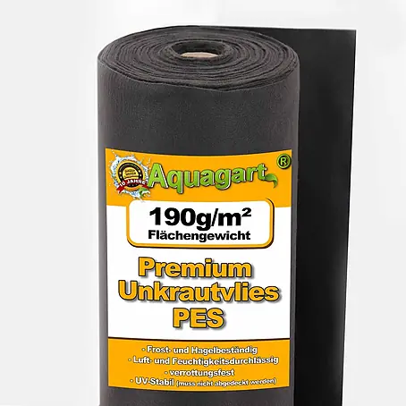 Aquagart  Bodenschutzvlies 50m 190g/m² 1m Unkrautvlies Gartenvlies