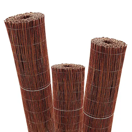 Aquagart  Sichtschutzelement 5m x 80 cm Weidenmatte I Sichtschutzmatte aus