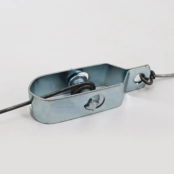 Aquagart Zaun-Set 100m 150 19 15 Wildzaun Forstzaun - 100 x 1,5 m, grau - Verzinkter Drahtspanner aus Metall mit Federmechanismus zum Spannen von Drähten.
