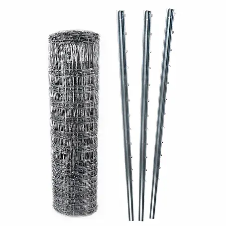 Aquagart  Zaun-Set 50m 125 13 30 Wildzaun Forstzaun
