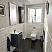 Camargue Espacio Badmöbel-Set H65 (90 cm, Gama anthrazit glänzend)