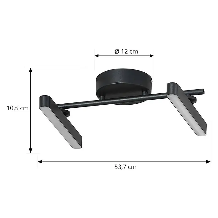 Lindby Deckenstrahler Eldrin - schwarz, schwarz