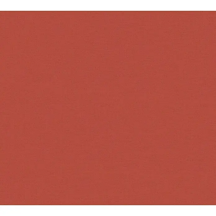 A.S. Création Ethnic Origin Vliestapete - Rot, Uni, 10,05 x 0,53 m - Ein detailreiches Bild einer strukturierten, terracottafarbenen Textiloberfläche, die sich ideal für Stoffmuster oder Textilhintergründe eignet.