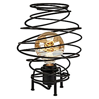 Briloner Tafellamp Swirl (60 W, Zwart, E27)