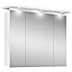 Riva LED-Spiegelschrank (B x H: 92,3 x 75,2 cm, Mit Beleuchtung, Spanplatte, Weiß)