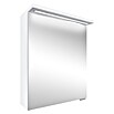 Riva LED-Spiegelschrank (B x H: 50 x 67,2 cm, Mit Beleuchtung, Spanplatte, Weiß)