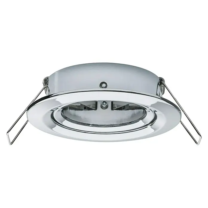 Paulmann Nova LED-Einbauleuchten-Set - 6,5 W, 3 Stk., Warmweiß, 8,4 cm, Chrom - Deckeneinbaustrahler mit Chromrand und Federn zur Befestigung, ideal für moderne Innenräume. Elegantes Design für stilvolle Beleuchtung.