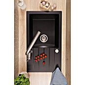 Respekta Einbauspüle Almonto (76 x 43,5 cm, Verbundwerkstoff, Schwarz) | BAUHAUS
