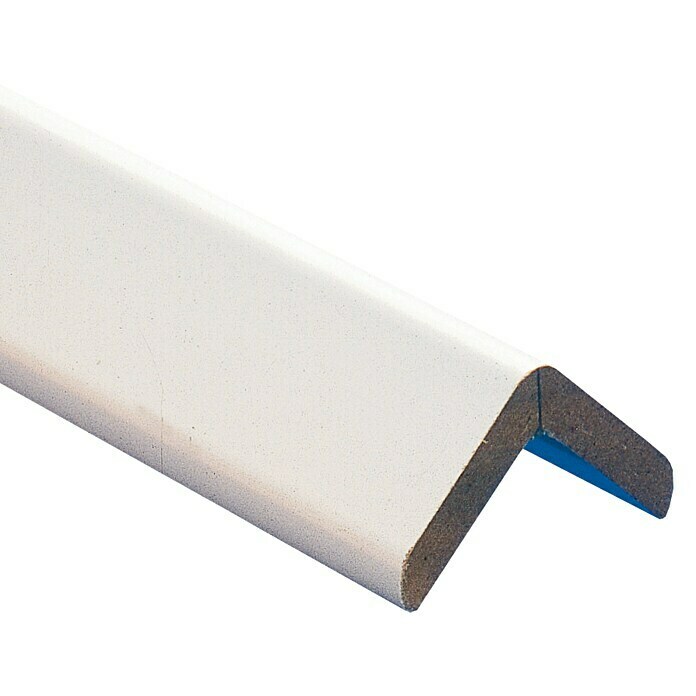 Rufete Perfil de esquina MDF melamínico Blanco (2,6 m x 30 mm x 30 mm)