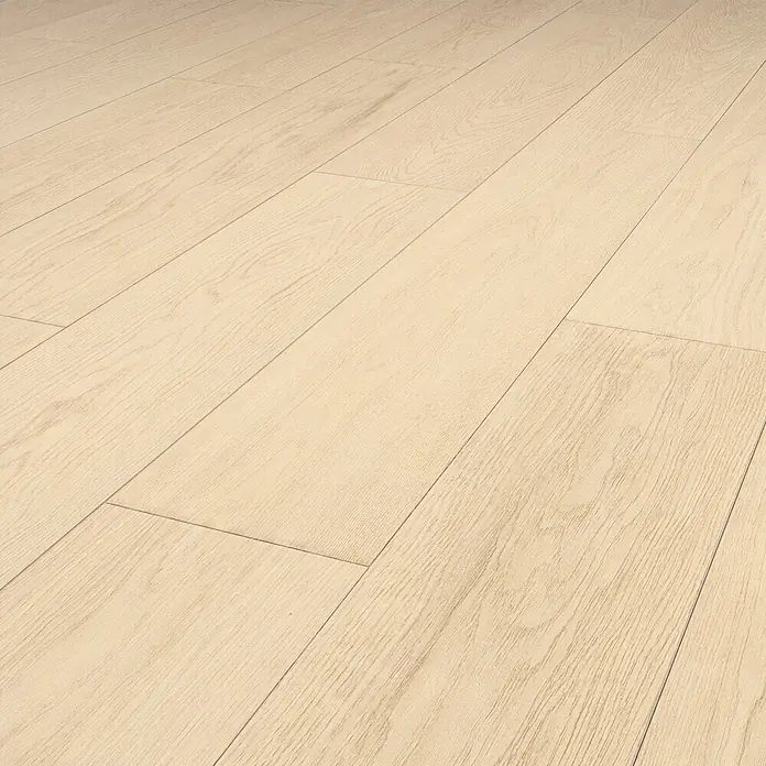 LOGOCLIC Vinto Laminatmuster - Hurricane, 297 x 195 x 9 mm, Landhausdiele - Helles, blondes Holz- oder Laminatboden mit feiner Maserung.