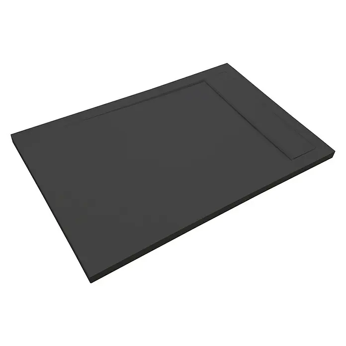 Camargue Manhattan Duschwanne - L x B: 120 x 90 cm, Schwarz - Schwarze Duschwanne mit rechteckiger Form und modernem Design für jedes Badezimmer. Die ideale Ergänzung für Ihre Dusche.