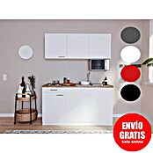 Respekta Cocina compacta Luis (Ancho: 150 cm, Blanco, Con electrodomésticos, Microondas) | BAUHAUS