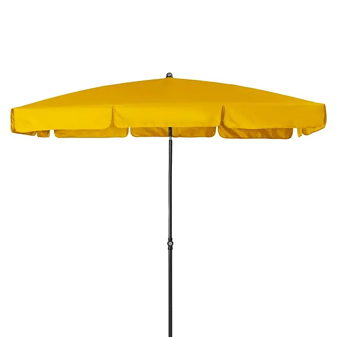 Doppler Sunline Marktschirm Waterproof Neo - Gelb, Bespannungsmaß (L x B): 225 x 120 cm - Gelber Sonnenschirm mit robustem Gestell, ideal für sonnige Tage im Garten oder auf der Terrasse.