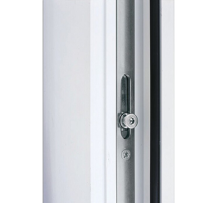 Solid Elements Kunststoffhaustür K-402 (110 x 210 cm, DIN Anschlag: Links, Weiß)