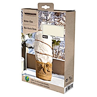 Windhager Winterschutzvlies Superprotect (L x B: 2,5 x 1 m, Weiß, 50 g/m²)