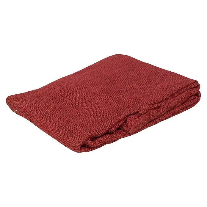 Windhager Gartensack - L x B: 100 x 70 cm, Rot - Gefalteter roter grober Stoff.