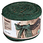 Windhager Jute-Gewebematte Wickelstreifen (L x B: 25 m x 10 cm, Grün)