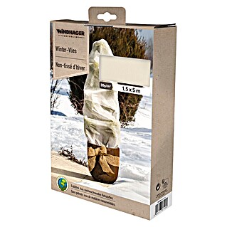 Windhager Winterschutzvlies Protect (B x L: 1,5 x 5 m, Weiß, 30 g/m²)