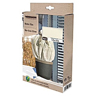 Windhager Winterschutzvlies Protect (B x L: 3 x 1,5 m, Weiß, 30 g/m²)
