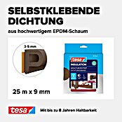 tesa MOLL P-Profildichtung (Braun, 25 m)
