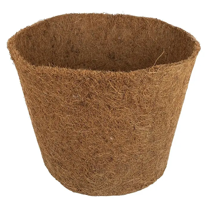 Windhager Winterschutz Kokos-Übertopf - Durchmesser: 45 cm - Brauner, faseriger, biologisch abbaubarer Pflanztopf, ideal für Setzlinge.