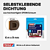 tesa MOLL D-Profil-Dichtung (Braun, 6 m)
