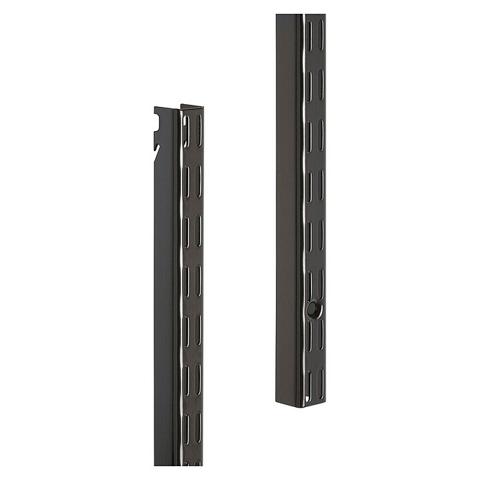 Elfa Classic by Elfa Hängeschiene (Länge: 153 cm, Passend für: Regalsystem Classic by Elfa, Zweilochsystem, Graphite) | BAUHAUS