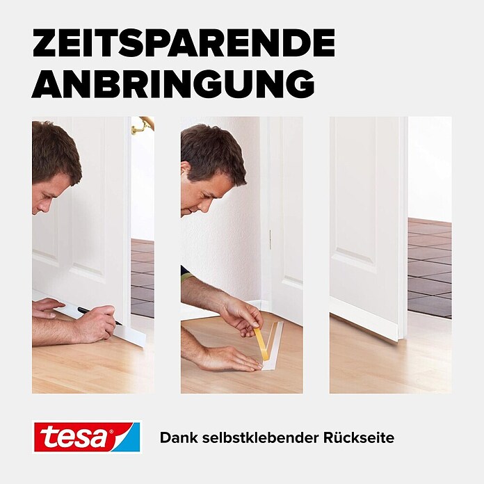 tesa MOLL Türbodendichtung Universal (Weiß, 1 m)