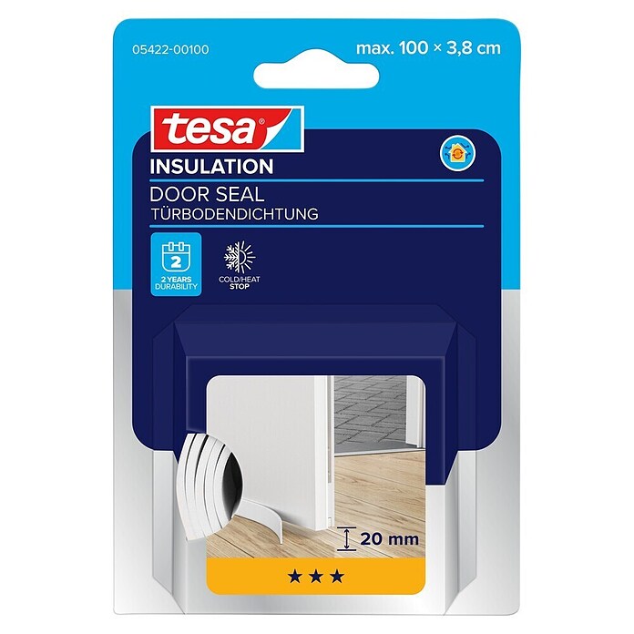 tesa MOLL Türbodendichtung Universal (Weiß, 1 m)