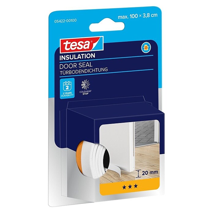 tesa MOLL Türbodendichtung Universal (Weiß, 1 m)