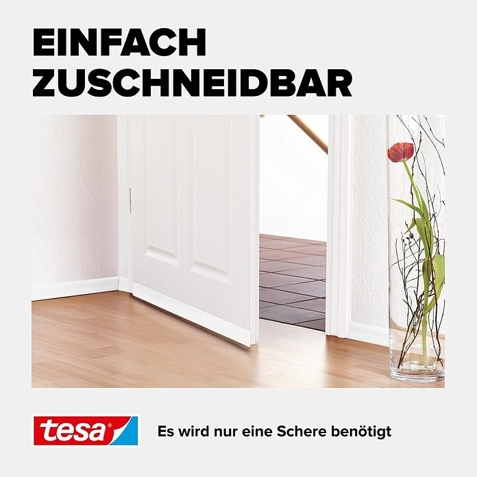 tesa MOLL Türbodendichtung Universal (Weiß, 1 m)