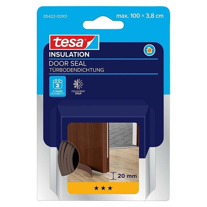 tesa MOLL Türbodendichtung Universal (Braun, 1 m)