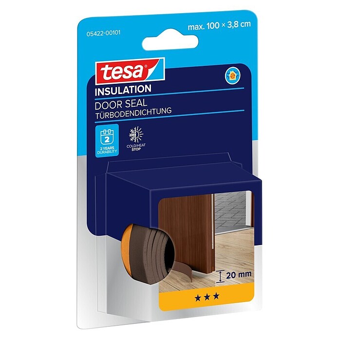 tesa MOLL Türbodendichtung Universal (Braun, 1 m)