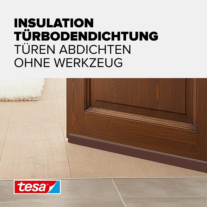 tesa MOLL Türbodendichtung Universal (Braun, 1 m)