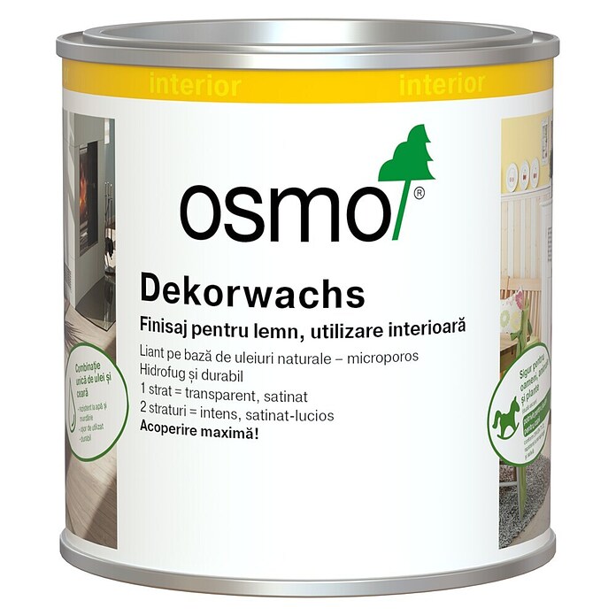 Osmo Dekorwachs (Eiche, 375 ml, Seidenglänzend, Naturöl-Wachs-Basis)