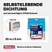 tesa MOLL E-Rillenprofildichtung (Weiß, 25 m)