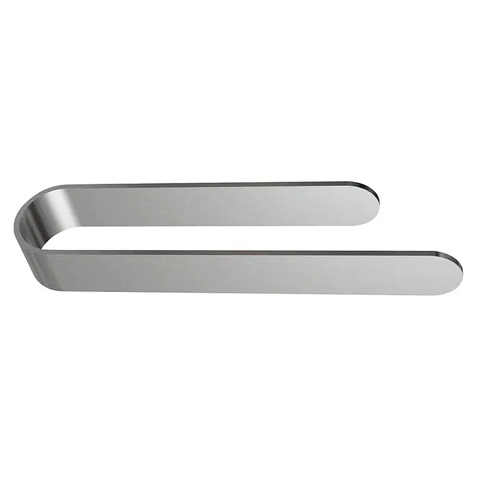 Camargue Antwerpen Handtuchhalter - Edelstahl, Matt, B x L: 22 x 4,6 cm - Gebürstete silberne U-förmige Metallhalterung.