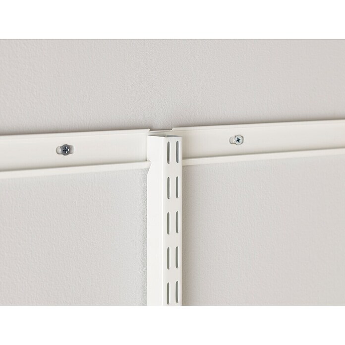 Elfa Classic by Elfa Hängeschiene (Länge: 230 cm, Passend für: Regalsystem Classic by Elfa, Zweilochsystem, Weiß) | BAUHAUS