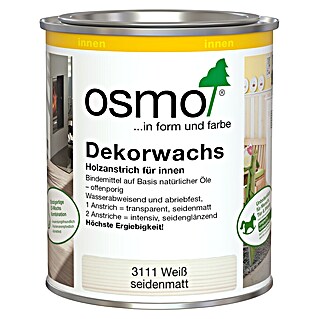 Osmo Dekorwachs (Weiß, 750 ml, Seidenglänzend)
