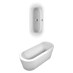 Villeroy & Boch Loop+Friends Freistehende Badewanne 