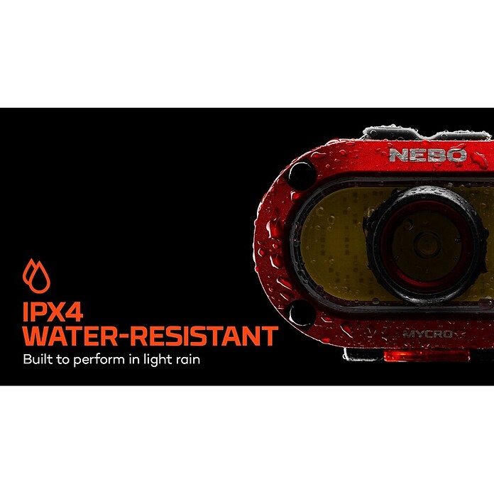 Nebo Tools Linterna frontal Mycro 550 (25 lm - 550 lm, IPX4) | BAUHAUS