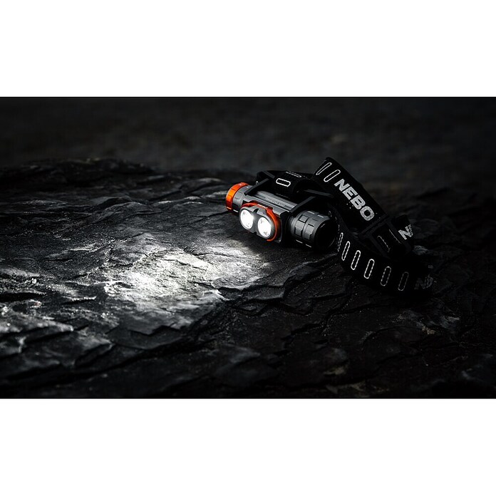 Nebo Tools Linterna frontal Transcend 3000 (50 lm - 3.000 lm, IPX7) | BAUHAUS