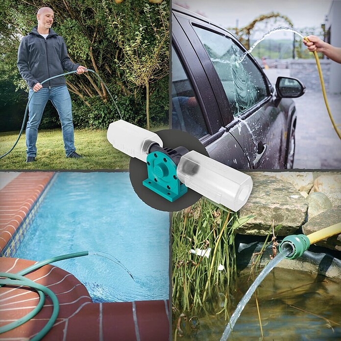 Wolfcraft Bomba de agua para jardín Pro (Capacidad de bombeo: 3.000 l/h) | BAUHAUS