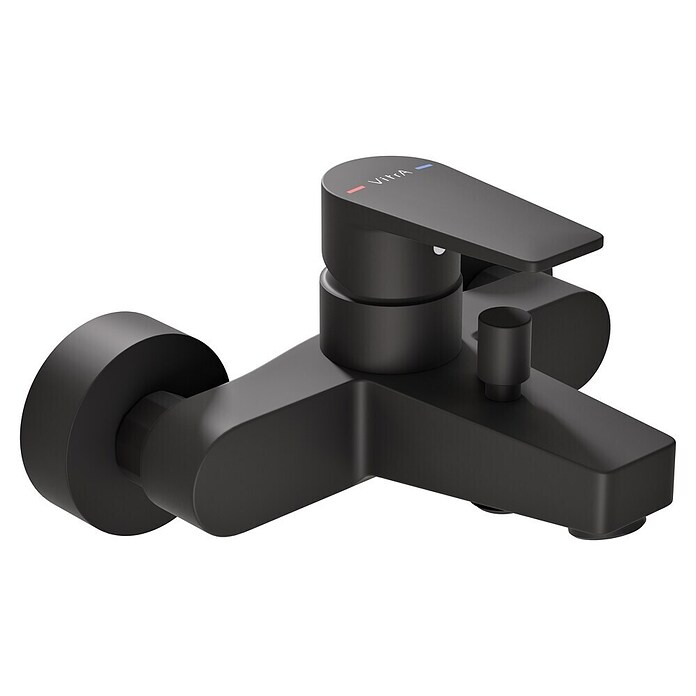 VitrA Flow Square Badewannenarmatur (Schwarz, Matt) | BAUHAUS