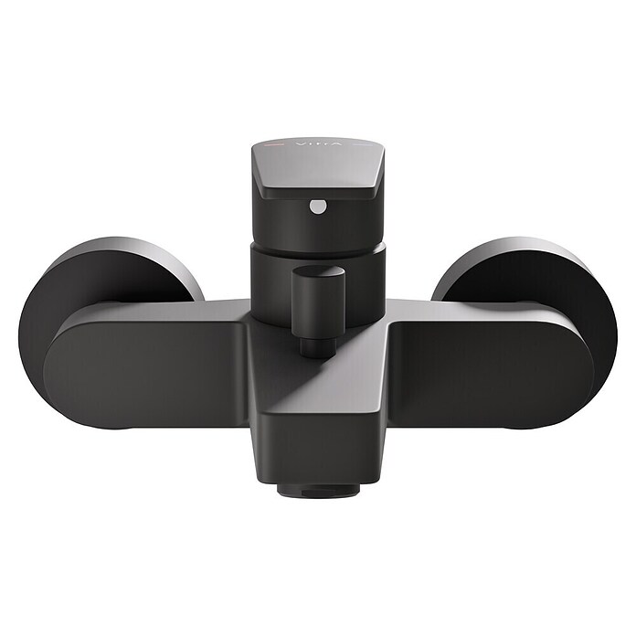 VitrA Flow Square Badewannenarmatur (Schwarz, Matt) | BAUHAUS