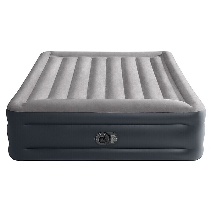 Intex Luftbett Dura-Beam Plus Deluxe Pillow Rest Raised Queen (L x B x H: 203 x 152 x 42 cm, Schwarz/Grau) | BAUHAUS