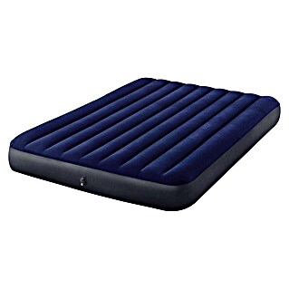 Intex Luftbett Classic Downy Blue Dura‑Beam Serie Queen Set (L x B x H: 203 x 152 x 25 cm, Blau, Vinyl)