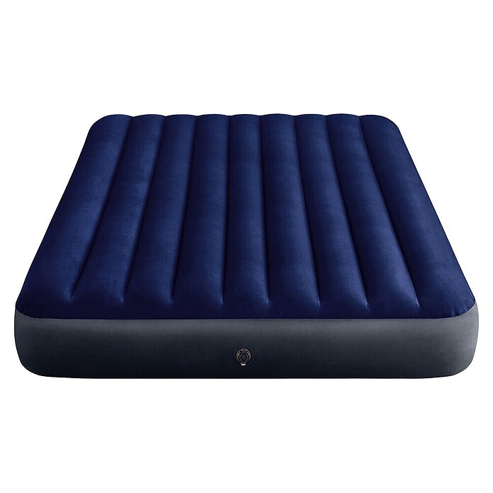 Intex Luftbett Classic Downy Blue Dura‑Beam Serie Queen Set (L x B x H: 203 x 152 x 25 cm, Blau, Vinyl) | BAUHAUS